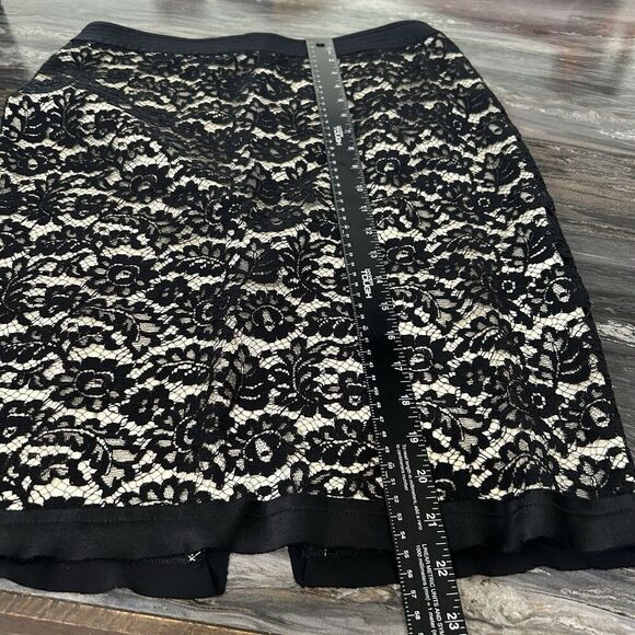 Rebecca Taylor Womens Skirt 4 Lace Floral Split Office Siren Career Professional - Picture 9 of 12